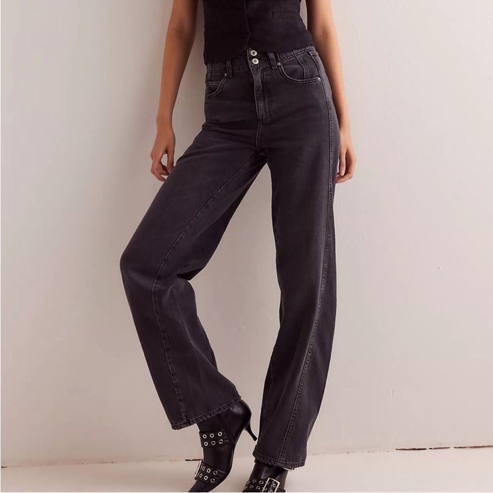 FREE PEOPLE We The Free Aster Straight-Leg Jeans Size 26